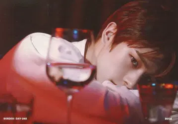ENHYPEN JAKE BORDER:DAY ONE DUSK 엽서 빨간색