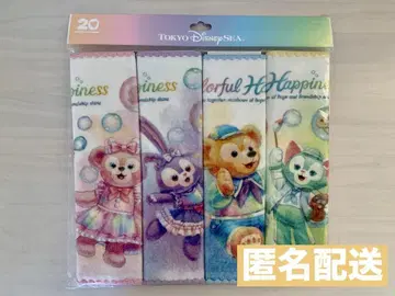 새상품 미니 타월 컬러풀 해피니스 20주년 더피 더프레이