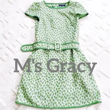 M's Gracy 엠즈 그레이시 꽃무늬 반팔 원피스 40