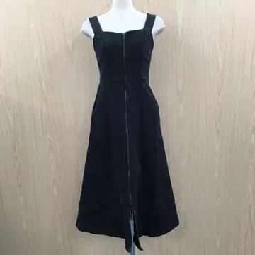 아줄바이마우지 블랙 데님 원피스 F0610B10