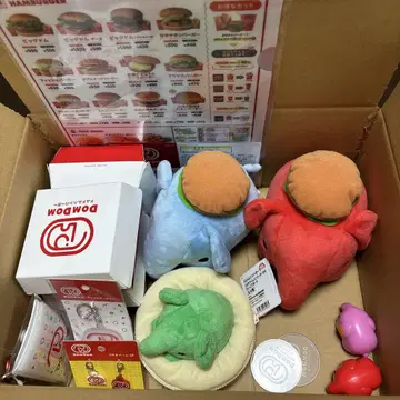 돔돔 햄버거 봉제 인형 세트
