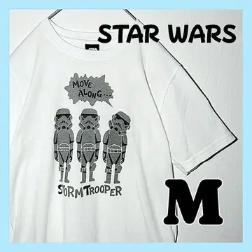 STAR WARS 스타 워즈 빅 프린트 반팔 티셔츠 화이트 M