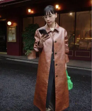 CRASH FAKE LEATHER COAT