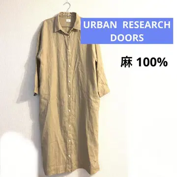 URBAN RESEARCH DOORS 린넨 100% 셔츠 원피스