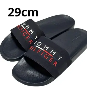 타미힐피거 네이비 로고 슬라이드 샌들 29cm 남성용