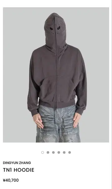 DINGYUN ZHANG TN1 HOODIE 그레이