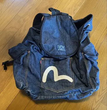 EVISU 데님 백팩 카모메 백팩 에비스 에비수 도라쿠