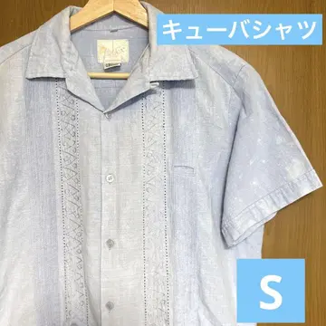 GUAYABERA YUCA 쿠바 셔츠 멕시코 셔츠 구제 의류 S