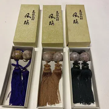 일본풍 방이 있는 구슬 장식 3색 세트