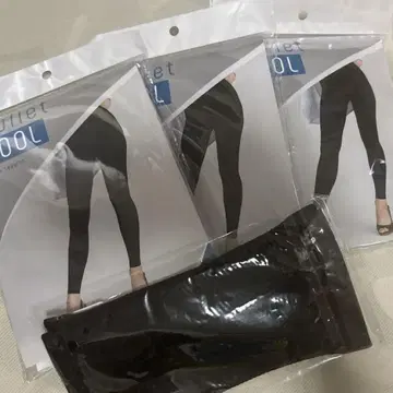 Quliet 쿨 소재 슬림 레깅스 블랙 3종 세트 암 커버 포함