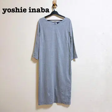 새상품급 yoshie inaba 실크 린넨 혼방 원피스