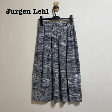 새상품급 JURGEN LEHL 롱 스커트 마블 코튼 100%