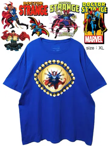 DOCTOR STRANGE 티셔츠 XL 파랑 USA 구제 의류