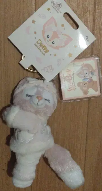 상하이 디즈니 한정판 리나벨 오네네 봉제 인형 참 키링
