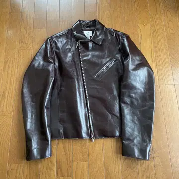 ARMANI EXCHANGE 가죽 자켓 브라운