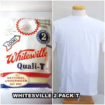 WHITESVILLE 화이츠빌 73544 2장 세트 PAC 반팔 T XL