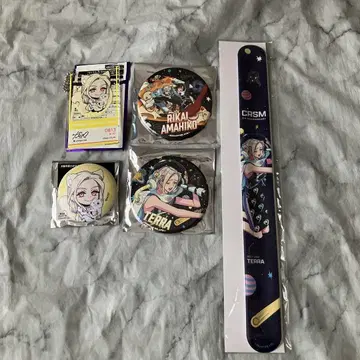 카리스마 굿즈 세트 아크릴 키링 캔뱃지 패치 밴딩