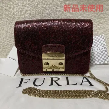 미사용 새상품 훌라 메트로폴리스 숄더백 라메 파티백