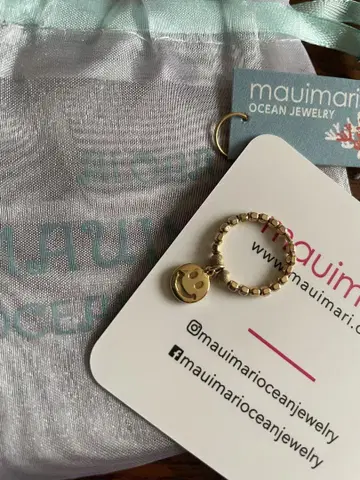 mauimari 스마일 페이스 반지