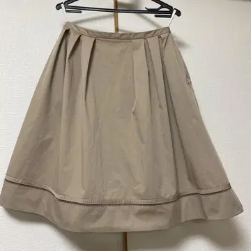 FOXEY NEW YORK 플레어 스커트 42 베이지