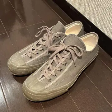 MoonSTAR 문스타 그레이 캔버스 로우 컷 스니커즈