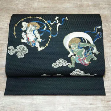 나고야 오비 풍신 번개 블랙 타와라야 소타츠 재단 포함