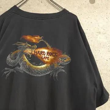 Hard Rock CAFE/USED 프린트 티셔츠/뉴욕/용 드래곤
