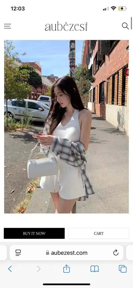 Objest Heoze Check Hooded Shirt