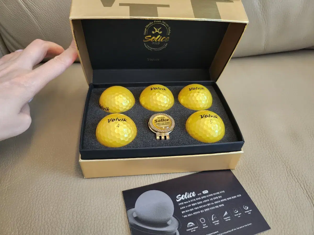 [New] Volvik Solice Gold Golf Ball Set