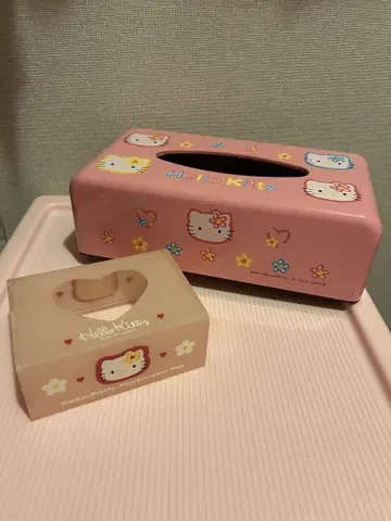 카오하나 키티 티슈 케이스 2개