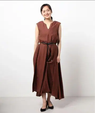 최근 모델 ELENDEEK LINEN LIKE TENT OP 셔츠 원피스