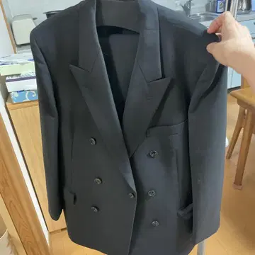 남성용 블랙 포멀 슈트