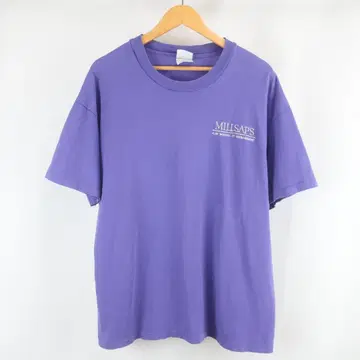 90s USA제 MILLSAPS 영문 자수 오버 사이즈 티셔츠 XL