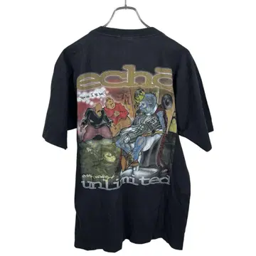 빈티지 ECKO 에코 블랙 반팔 티셔츠 상의 L