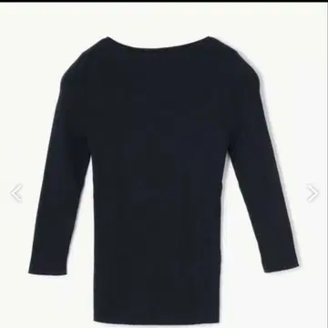 GALERIE VIE 기자 코튼 리브 보트넥 풀오버