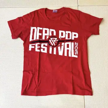 DEAD POP FESTIVAL 2015 티셔츠 빨간색
