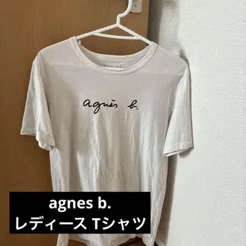 agnes b. 에네스베 여성용 티셔츠 반팔 면100% 사이즈 1