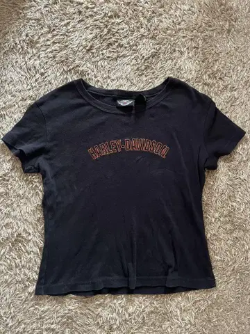 Harley Davidson 미니 티셔츠 피치 티 y2k 빈티지