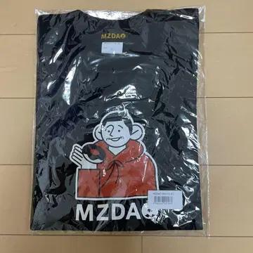 MZDAO 티셔츠 블랙 스티커 포함 S 사이즈