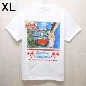 In-N-Out 인앤아웃 버거 1990 반팔 티셔츠 XL 화이트