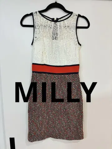 MILLY 슬리브리스 무릎 기장 원피스 밀리