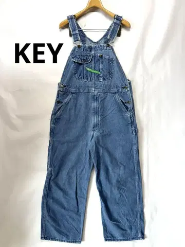 90's 빈티지 KEY 키 데님 오버롤 블루