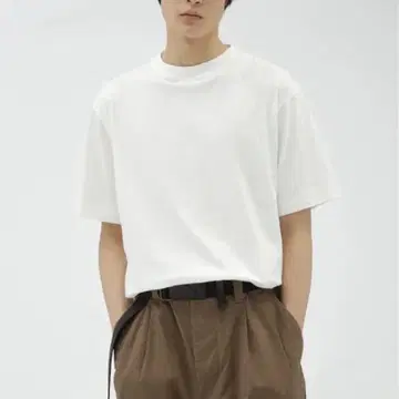 새상품급 MHL. FINE COTTON JERSEY 티셔츠 화이트 화이트