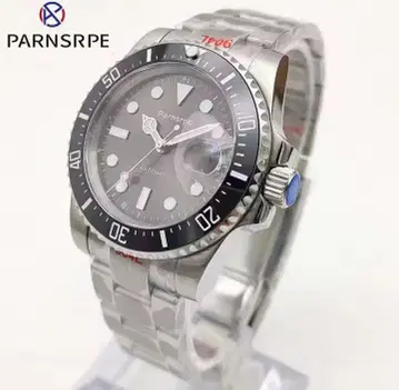 Parnsrpe 자동 시계 그레이 스테인리스
