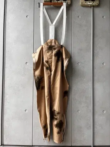 빈티지 독일군 스노우 카모 팬츠 오버롤