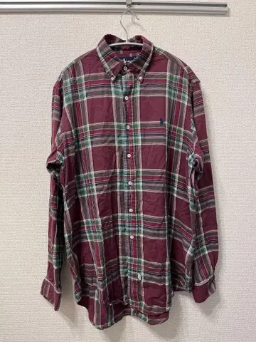 Ralph Lauren 긴팔 체크 셔츠 90s