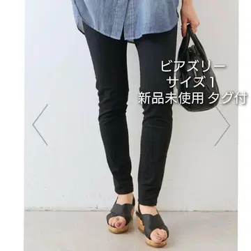 미사용 새상품 택 포함 비어즐리 코튼 파긴스 블랙 끈 포함 사이즈 1