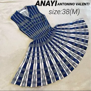 ANAYI 아나이 안토니노바 렌티 원피스 슬리브리스 M 무릎 기장