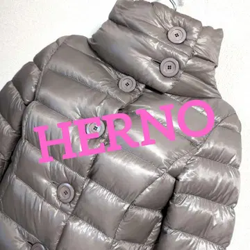 eg13 HERNO 그레이지 다운 자켓 A 라인 여성용 M