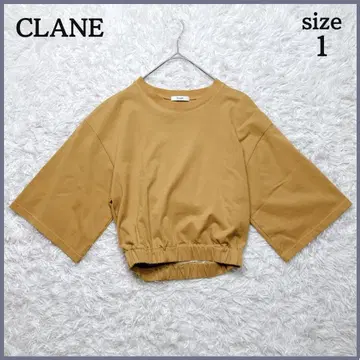 CLANE 클라네 BACK OPEN MINI TOPS 티셔츠 반팔